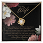 To My Wife Wedding Anniversary Gift - Couple Necklace Set - Personalized Wife Necklace Gift - Soulmate Necklace For Women - Custom Necklace For Wife