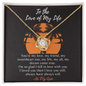 To The Love of My Life - Love-Knot - All My Love - To My Soulmate Necklace For Women - Necklace For Wife From Husband - Couple Necklace Set