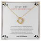 To My Wife - Woman of My Dreams - Necklace - Hand-made Neckless for Beloved wife -  To My Wife Necklace With Message Card - Anniversary Gift for her - Best Birthday Gift for her