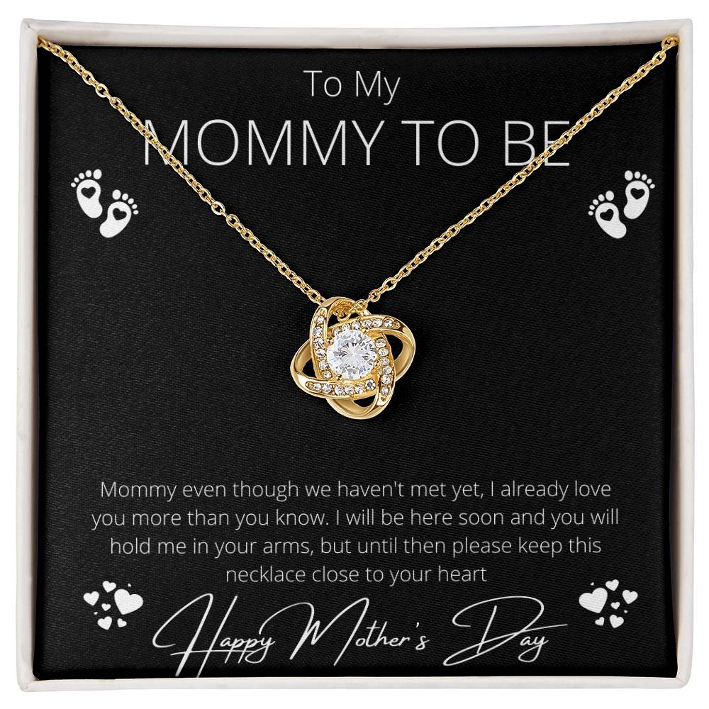 Mother's Day Necklace for Mom – Meaningful Gift for Mother from Daughter, Love Knot Necklace, Mom Jewelry Gift