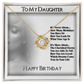 To My Daughter Necklace From Dad With Heartfelt Message & Elegant Box, Gifts For Daughter From Mom, Beautiful Jewelry Gift From Love Daddy Mommy On Graduation, Birthday 2026, Wedding, Valentine's Day