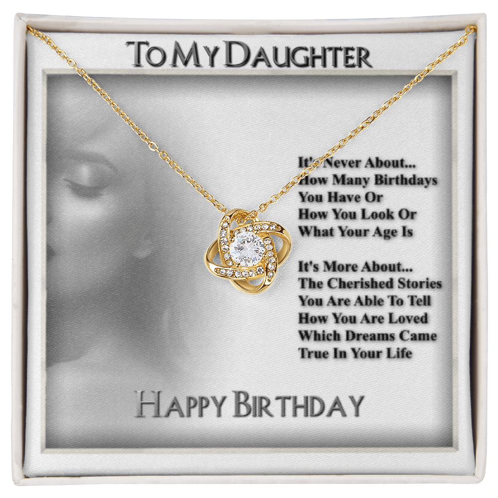 To My Daughter Necklace From Dad With Heartfelt Message & Elegant Box, Gifts For Daughter From Mom, Beautiful Jewelry Gift From Love Daddy Mommy On Graduation, Birthday 2026, Wedding, Valentine's Day
