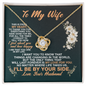 To My Wife I'll Be By Your Side Love Your Husband -  To My Wife Necklace From Husband - Anniversary Gift For Wife from Husband - To My Soulmate Necklace For Women - Wife Birthday Gift