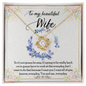 To My Beautiful Wife - You And Me Forever Everyday - To My Wife Necklace With Message Card - Handmade Diamond  Necklace for  soulmate - Best  Gift for her Birthday  - Surprise for your Mrs