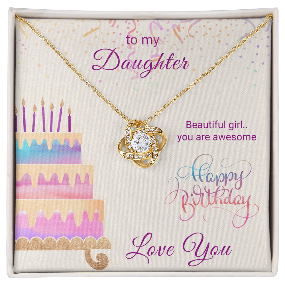 To My Daughter Necklace From Mom With Heartfelt Message & Elegant Box Gifts From Dad, Beautiful Jewelry Gift On Graduation Birthday 2026