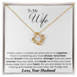 Couple Necklace Set - Friendship Necklaces - to My Wife Necklace - Romantic Gift for Wife - Perfect Gift for Wife - Diamond Heart Necklace - Soulmate Necklace for Women