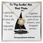 To My Smokin' Hot First Mate - Admired Your Jib Forever Love Necklace - To My Wife Necklace From Husband - To My Soulmate Necklace For Women - Diamond Necklace for soulmate