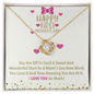 Happy First Mother's Day! I Love You So Much! - Fast Mother Neckless - To My Wife Necklace With Message Card - Diamond Neckless for her - Best Gift for First Mother - Soulmate Gift - Girlfriend Gift