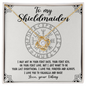 To My Shieldmaiden Necklace - Love Your Viking - To My Wife Necklace From Husband - To My Wife Necklace - Valentines Day Gifts For Wife