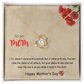Happy Mother's Day Gift for Mom Necklace, Daughter to Mom Jewelry, Heart Necklace for Mother, Gift from Daughter or Son, Birthday Christmas Gifts With Heartfelt Message