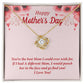 Happy Mother's Day Gift for Mom Necklace, Daughter to Mom Jewelry, Heart Necklace for Mother, Gift from Daughter or Son, Birthday Christmas Gifts With Heartfelt Message