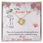 To My Wife Necklace - Romantic Gift for Wife - White Diamond Pendant - Anniversary Jewelry for Her - Best quality jewelry for her - To My Wife Necklace - Romantic Gift for Wife - White Gold Pendant - Anniversary Jewelry for Her