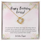 Happy Birthday Krissy - Ultra Geheimes Projekt - To My Soulmate Necklace For Women - Romantic message for Birthday Girl - Best Gift for her - Diamond Neckless for her - Wife Birthday Surprise