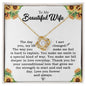To My Wife Necklace  - Valentines Day Gifts For Wife -  Wife Birthday Gift - Romantic Wife Gift, Wife Birthday Surprise - Gift For Wife - Unconditional Love - Love locket for wifey - Love lockests for Girlfriends