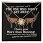I Love You More Than Hunting - To My Trophy Wife - To My Wife Necklace With Message Card - To Wife Necklace - Gift for Wife - Mother's Day Gift - Soulmate Gift - Romantic Neckless gift for soulmate