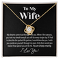 Gold Woman Name Jewelry, Personalized Anniversary Gift for Wife, Amazing Wife Love Knot Necklace - I Love You, Valentines Day Gifts For Wife, Wife Birthday Gift, Anniversary Gift For Wife from Husband