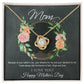 Mothers Day 2026 For Mom From Son Daughter Mom Necklace For Women New Mom Gifts Birthday Christmas Gifts With Heartfelt Message & Lighted Box, Mother Necklaces Jewelry Birthday Gifts for Mom, Jewelry for Mom