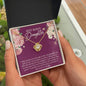 To My Bonus Daughter Necklace – Meaningful Gift from Mom or Dad | Stepdaughter Heart Necklace with Message Card | Family Love Jewelry Gift