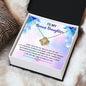 Best Gift For Bonus Daughter - Message Card With Necklace - Jewelry Gift - Christmas Gifts For Daughter From Mom - Inspirational Jewelry Gift For Daughter - Birthday Gift For Daughter - Gift From Mom