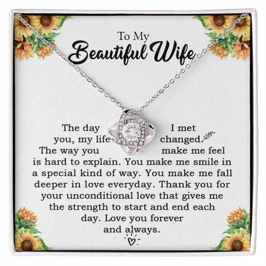 To My Wife Necklace  - Valentines Day Gifts For Wife -  Wife Birthday Gift - Romantic Wife Gift, Wife Birthday Surprise - Gift For Wife - Unconditional Love - Love locket for wifey - Love lockests for Girlfriends
