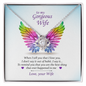 To My Beautiful Wife Necklace Boxed Jewellery -To my Gorgeous Wife PRIDE -  Love Your Husband - Card Gift for Wife from Husband Lover
