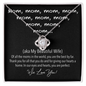 Couple Necklace Set - Friendship Necklaces - Customize Couple Necklace  - Mom Cute Memorable Mother's Day Gift - We Love You - wife gift from husband - Soulmate Gift - Girlfriend Gift - Birthday Gifts For Wife