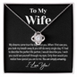 Gold Woman Name Jewelry, Personalized Anniversary Gift for Wife, Amazing Wife Love Knot Necklace - I Love You, Valentines Day Gifts For Wife, Wife Birthday Gift, Anniversary Gift For Wife from Husband