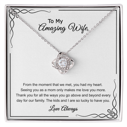 To My Amazing Wife Love Always - To My Wife Necklace From Husband - To My Soulmate Necklace For Women - Wife Birthday Gift - Anniversary Gift For Wife from Husband - Valentine's day gift -Gift for her him