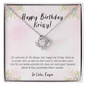 Happy Birthday Krissy - Ultra Geheimes Projekt - To My Soulmate Necklace For Women - Romantic message for Birthday Girl - Best Gift for her - Diamond Neckless for her - Wife Birthday Surprise