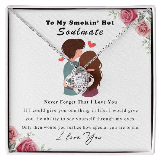 White Gold Name Necklace - My Soulmate - Special to Me Necklace - Couple Necklace Set - Friendship Necklaces - Personalized Anniversary Gift for Wife -  to My Wife Necklace -  Valentines Day Gifts for Wife