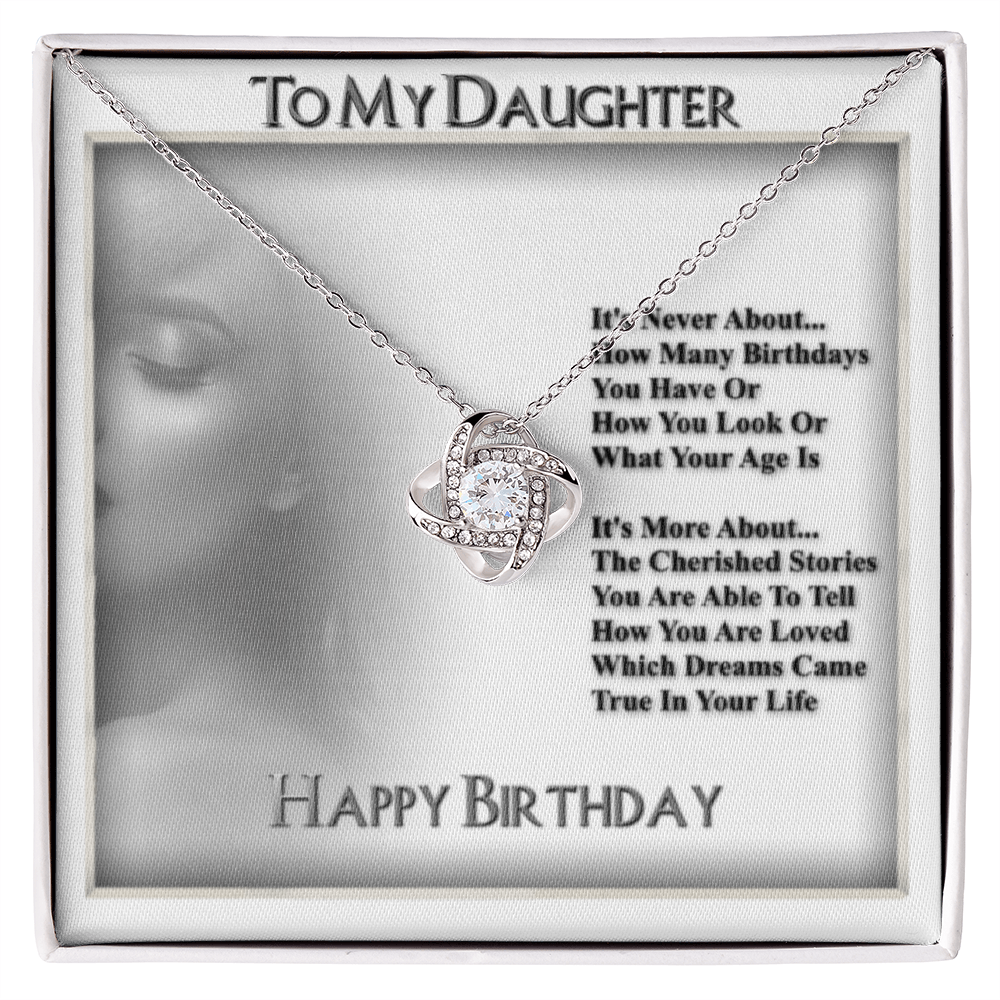 To My Daughter Necklace From Dad With Heartfelt Message & Elegant Box, Gifts For Daughter From Mom, Beautiful Jewelry Gift From Love Daddy Mommy On Graduation, Birthday 2026, Wedding, Valentine's Day