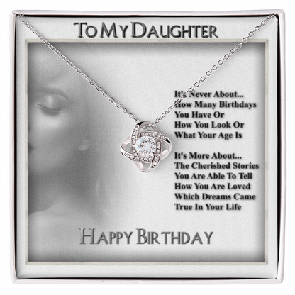 To My Daughter Necklace From Dad With Heartfelt Message & Elegant Box, Gifts For Daughter From Mom, Beautiful Jewelry Gift From Love Daddy Mommy On Graduation, Birthday 2026, Wedding, Valentine's Day