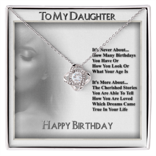 To My Daughter Necklace From Dad With Heartfelt Message & Elegant Box, Gifts For Daughter From Mom, Beautiful Jewelry Gift From Love Daddy Mommy On Graduation, Birthday 2026, Wedding, Valentine's Day