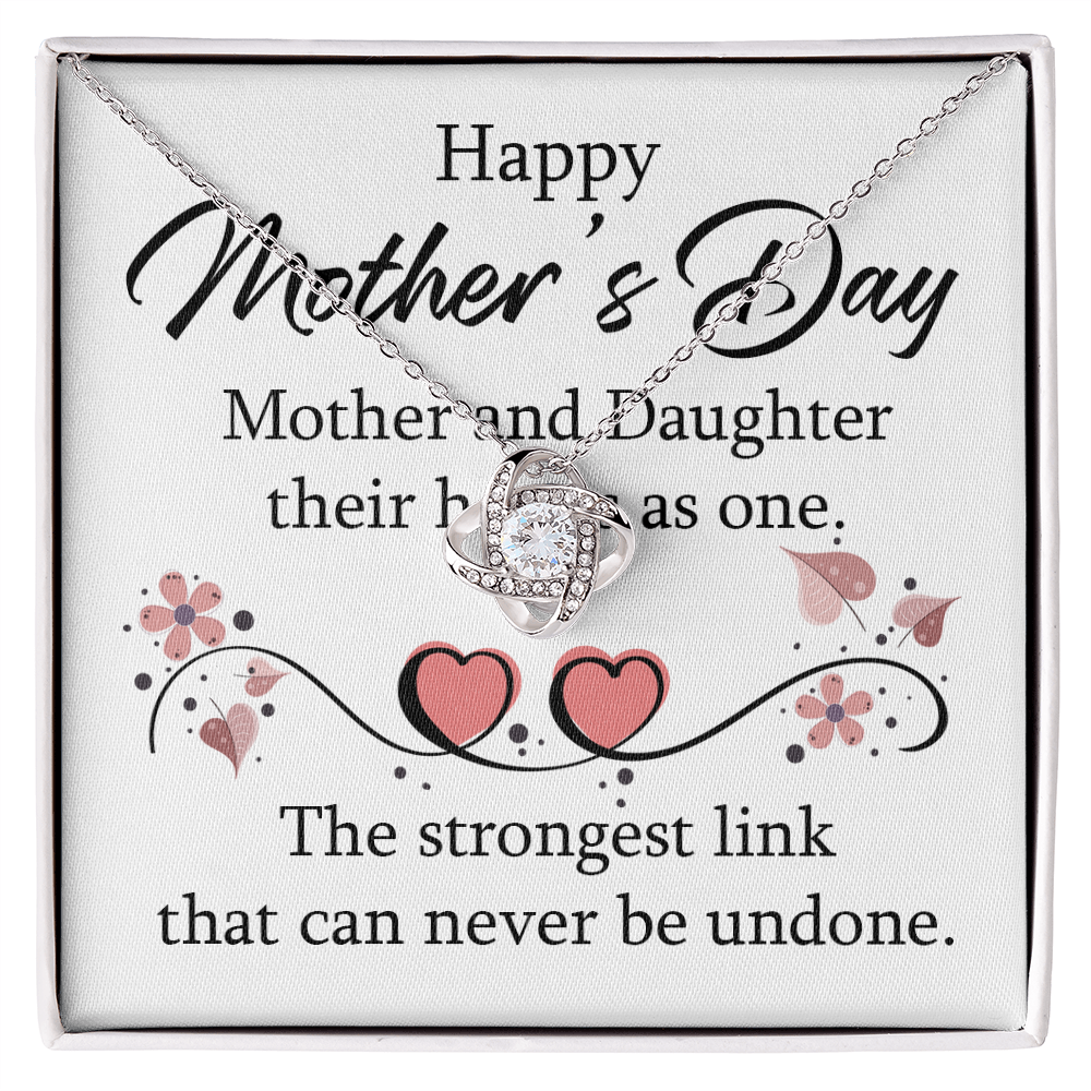 Happy Mother's Day 2026 Gift for Mom Necklace, Daughter to Mom Jewelry, Heart Necklace for Mother, Gift from Daughter, Birthday Christmas Gifts With Heartfelt Message
