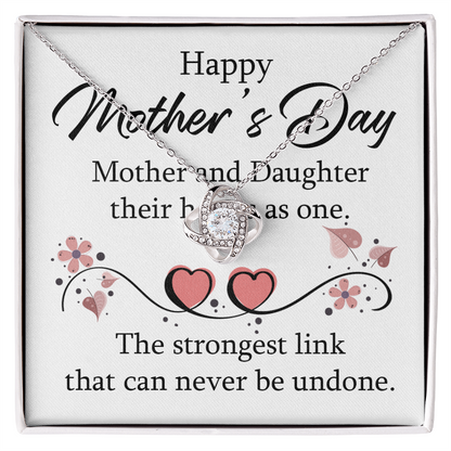 Happy Mother's Day 2026 Gift for Mom Necklace, Daughter to Mom Jewelry, Heart Necklace for Mother, Gift from Daughter, Birthday Christmas Gifts With Heartfelt Message