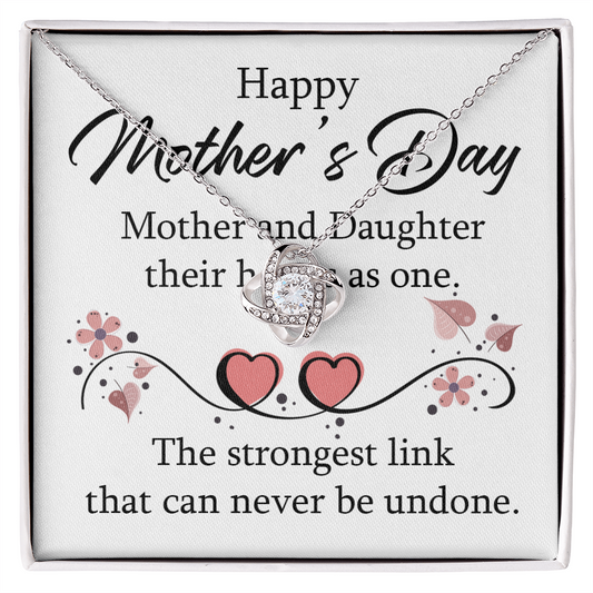 Happy Mother's Day 2026 Gift for Mom Necklace, Daughter to Mom Jewelry, Heart Necklace for Mother, Gift from Daughter, Birthday Christmas Gifts With Heartfelt Message