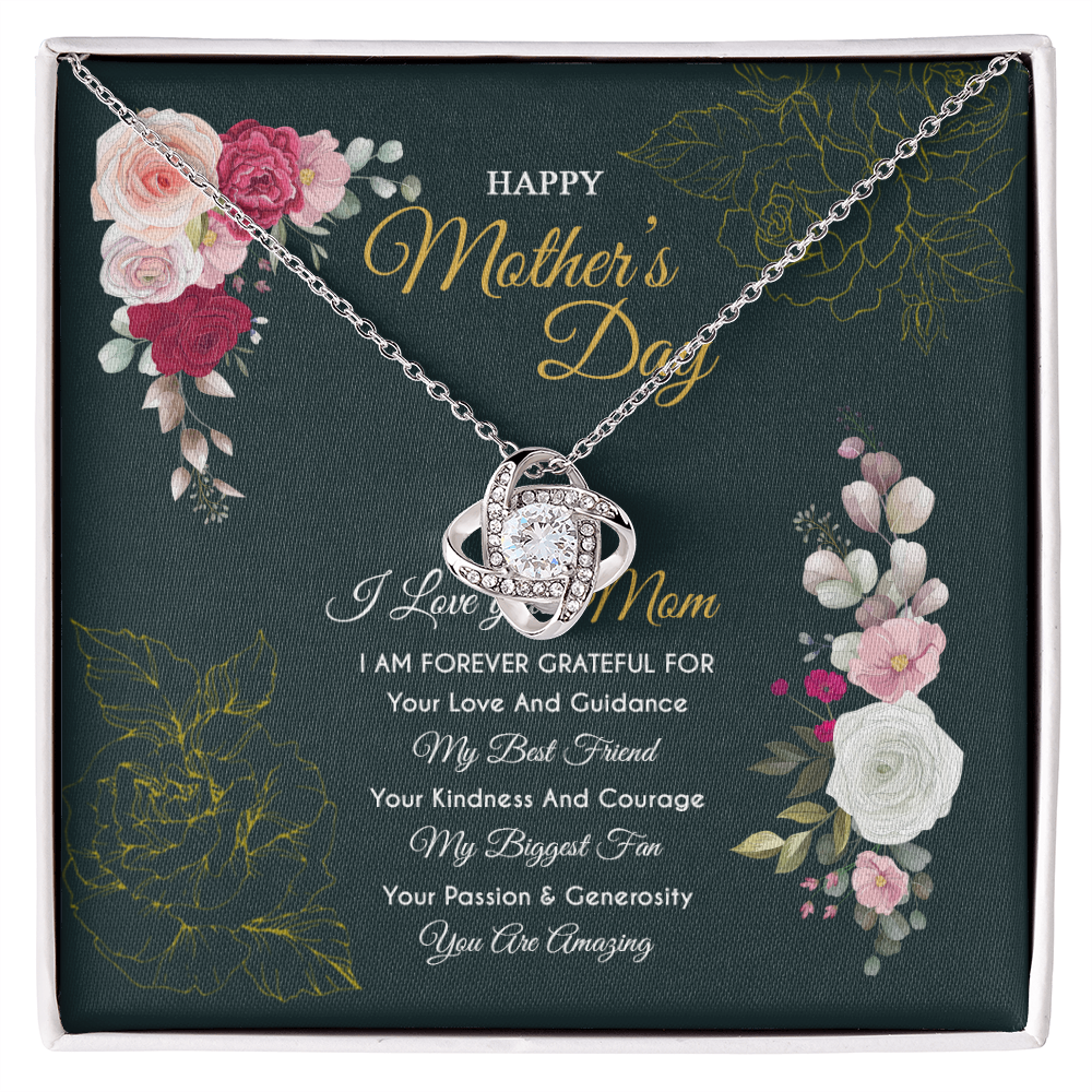Mothers Day 2026 For Mom From Son Daughter Mom Necklace For Women New Mom Gifts Birthday Christmas Gifts With Heartfelt Message & Lighted Box, Mother Necklaces Jewelry Birthday Gifts for Mom, Jewelry for Mom