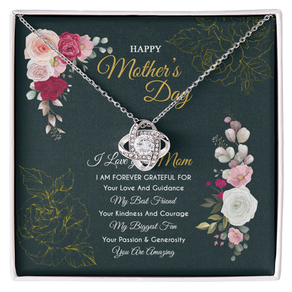 Mothers Day 2026 For Mom From Son Daughter Mom Necklace For Women New Mom Gifts Birthday Christmas Gifts With Heartfelt Message & Lighted Box, Mother Necklaces Jewelry Birthday Gifts for Mom, Jewelry for Mom
