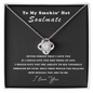 My Soulmate, I Love You - Necklace - Necklace With Love Message for Wife -  Gift for Her -  Personalizes Jewelry - Handmade Design for Soulmate - Necklace for Girlfriend - Sweet Necklace for  Her