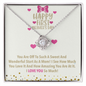 Happy First Mother's Day! I Love You So Much! - Fast Mother Neckless - To My Wife Necklace With Message Card - Diamond Neckless for her - Best Gift for First Mother - Soulmate Gift - Girlfriend Gift