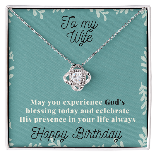 To My Wife Necklace - Gift for Wife Birthday Marriage - To My Wife Necklace - Romantic Gift for Wife - White Gold Pendant - Best Birthday Gift for her - Necklace for her