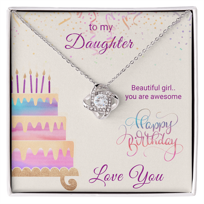 To My Daughter Necklace From Mom With Heartfelt Message & Elegant Box Gifts From Dad, Beautiful Jewelry Gift On Graduation Birthday 2026