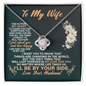 To My Wife I'll Be By Your Side Love Your Husband -  To My Wife Necklace From Husband - Anniversary Gift For Wife from Husband - To My Soulmate Necklace For Women - Wife Birthday Gift