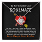 To My Smokin' Hot Soulmate Love Always Your Welder - To My Wife Necklace From Husband - Personalized Wife Necklace Gift - Gift for wife