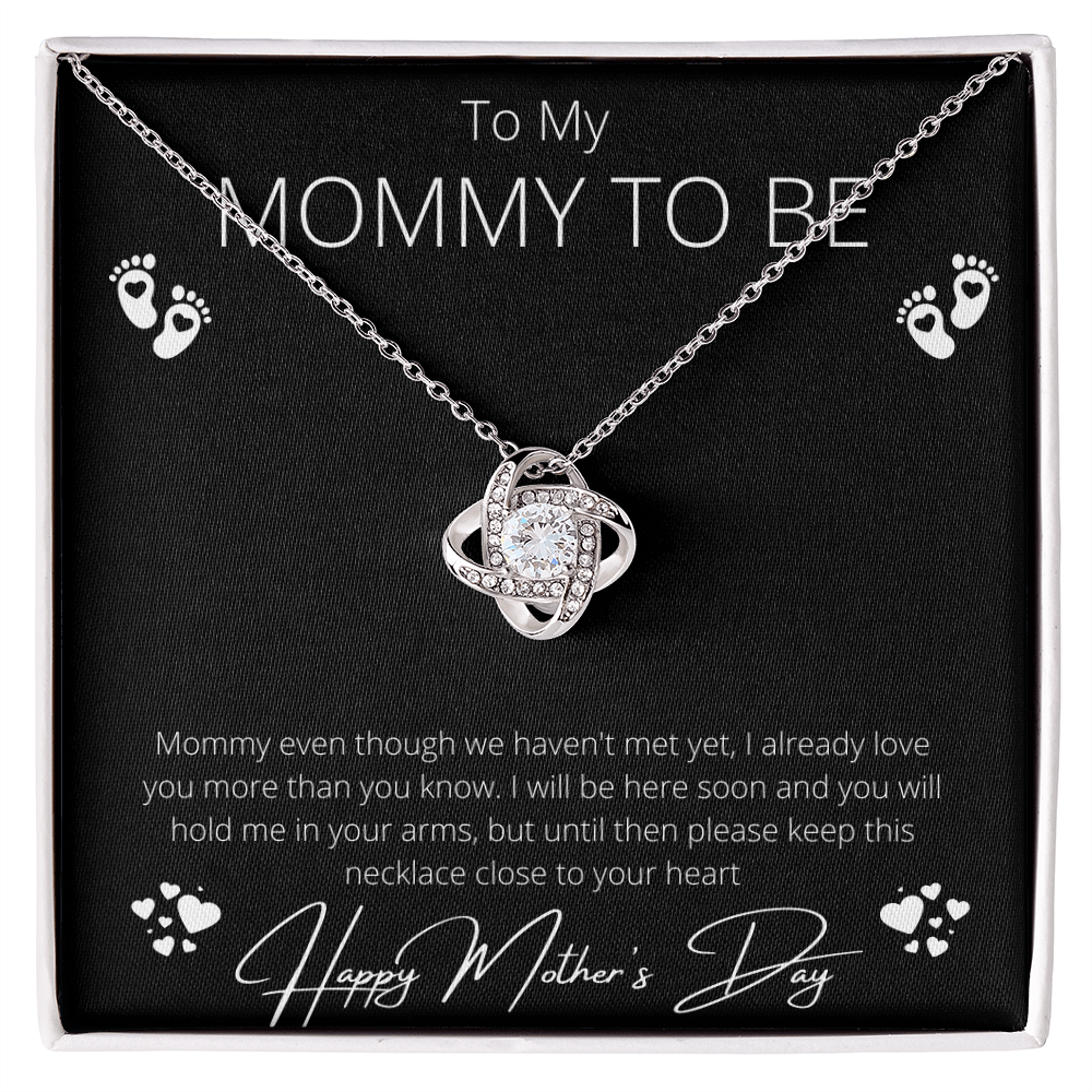 Mother's Day Necklace for Mom – Meaningful Gift for Mother from Daughter, Love Knot Necklace, Mom Jewelry Gift