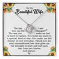 To My Wife Necklace  - Valentines Day Gifts For Wife -  Wife Birthday Gift - Romantic Wife Gift, Wife Birthday Surprise - Gift For Wife - Unconditional Love - Love locket for wifey - Love lockests for Girlfriends