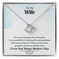 To My Wife, Your An Amazing Wife And Mother Never - Ending Love Necklace - Engagement Gift - Gift For Women - To My Wife Necklace - Husband Gift For Wife - My Future Wife - Anniversary Gift For Wife - Birthday Gift