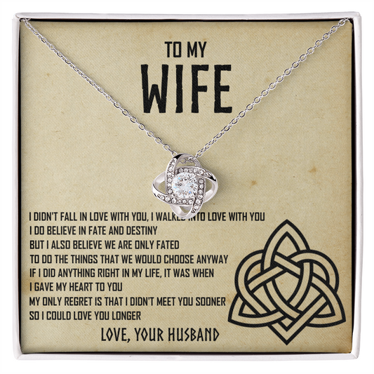 To My Wife Necklace - Valentines Day Gifts for Wife - Wife Birthday Gift - Wife Gift From Husband -  Gift for Women - Personalized Wife Necklace Gift - Anniversary Gift for Wife From Husband