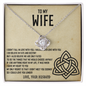 To My Wife Necklace - Valentines Day Gifts for Wife - Wife Birthday Gift - Wife Gift From Husband -  Gift for Women - Personalized Wife Necklace Gift - Anniversary Gift for Wife From Husband