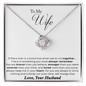 Couple Necklace Set - Friendship Necklaces - to My Wife Necklace - Romantic Gift for Wife - Perfect Gift for Wife - Diamond Heart Necklace - Soulmate Necklace for Women